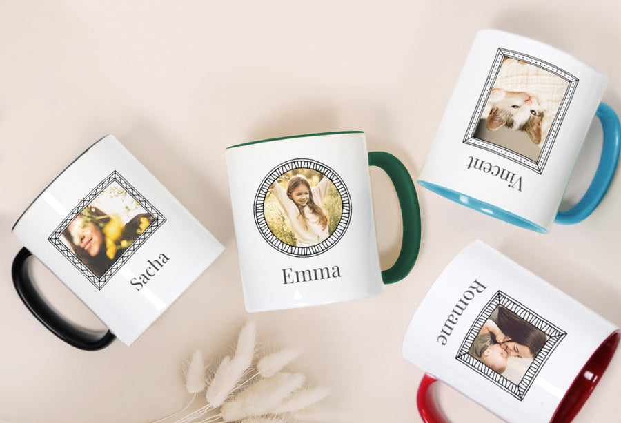 Mug Couleur personnalisé avec photos